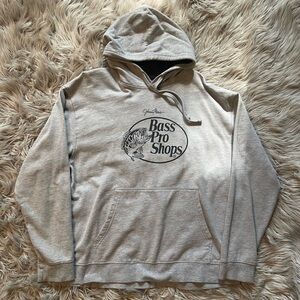 Bass Pro Shops Gray Hoodie Men size L